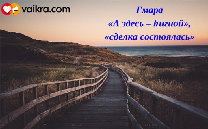 Гмара: «А здесь – hигиой», «сделка состоялась», или «товар приобретен»