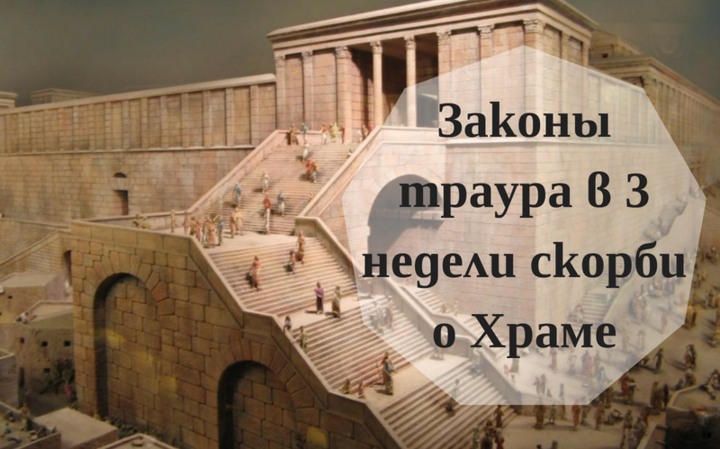 Законы траура в три недели скорби о Храме Законы траура в три недели скорби о Храме