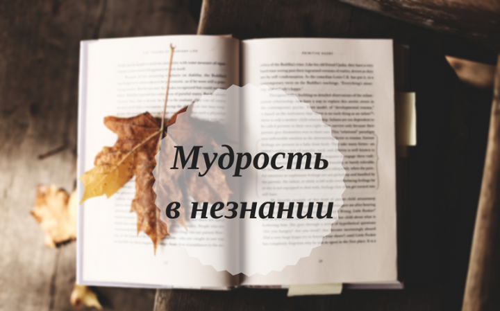 Мудрость в незнании