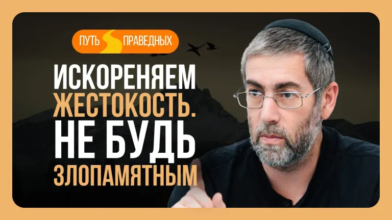 Ицхак Пинтосевич Путь праведных Урок 16 Искореняем жестокость Не будь злопамятным