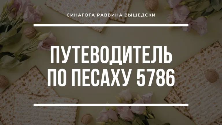 putevoditel po pesahu 5786